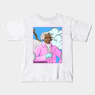 Portrait of Joseph Bologne Bubble Gum Kids T-Shirt